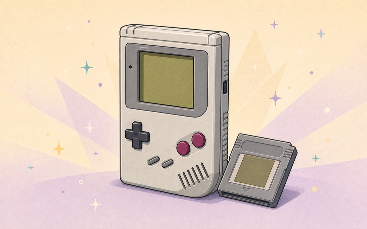 Game Boy（GB）怀旧主机插画