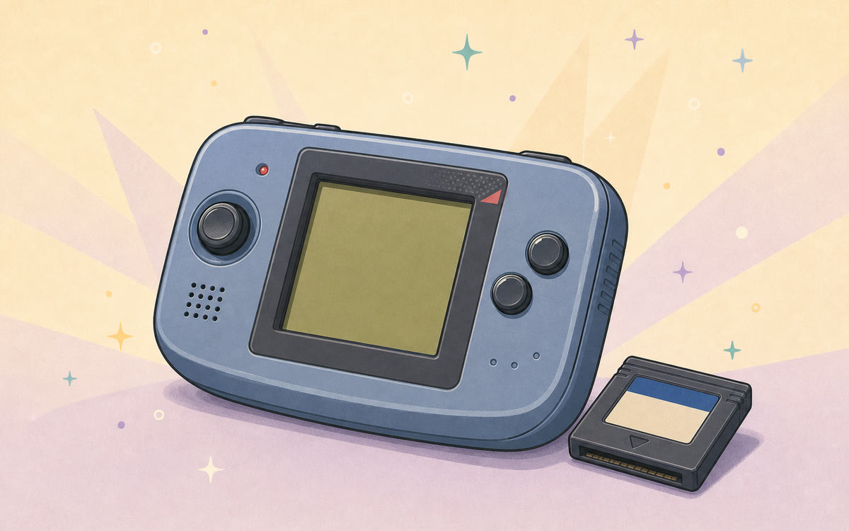 Ilustração nostálgica do Neo Geo Pocket Color