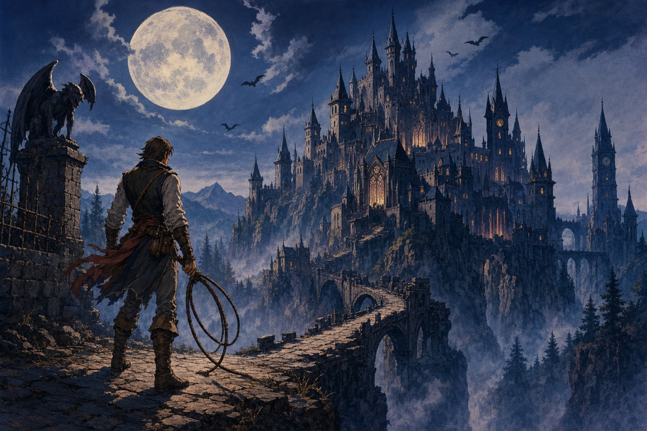 Ilustração especial da série Castlevania